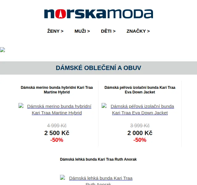Norskamoda.cz: Finální výprodej letní kolekce -60% – červen 2026 | Nuslet.cz