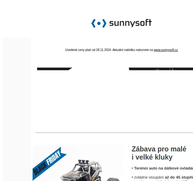 Sunnysoft: Black Friday nabídka – listopad 2024 | Nuslet.cz