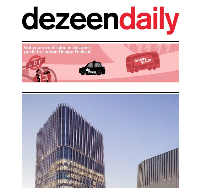 Dezeen Daily: Architektura a design – červen 2026 | Nuslet.cz