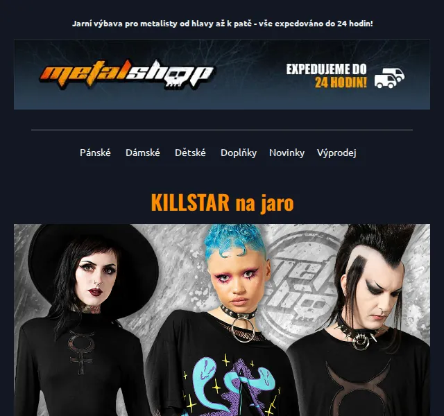 METALSHOP: KILLSTAR & BMTH jarní kolekce – červen 2026 | Nuslet.cz