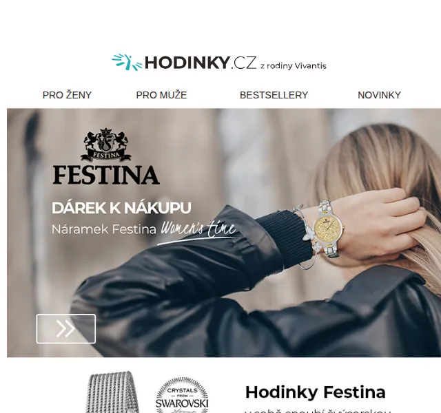 Hodinky.cz: Dárek k nákupu hodinek Festina – červen 2026 | Nuslet.cz