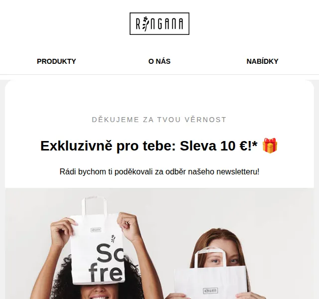 RINGANA: Sleva 10 % na noční péči – červenec 2026 | Nuslet.cz
