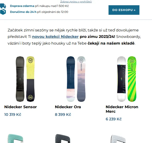 SNOWBOARD ZEZULA: Nová kolekce Nidecker, Flow a Gravity – červen 2026 | Nuslet.cz