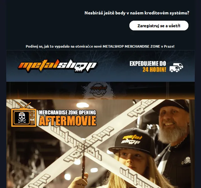 METALSHOP: Otevření merchandise zóny – červen 2026 | Nuslet.cz