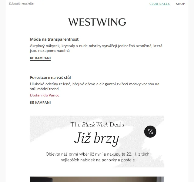 Westwing: Nábytek a dekorace v trendu Forestcore a akryl – červen 2026 | Nuslet.cz