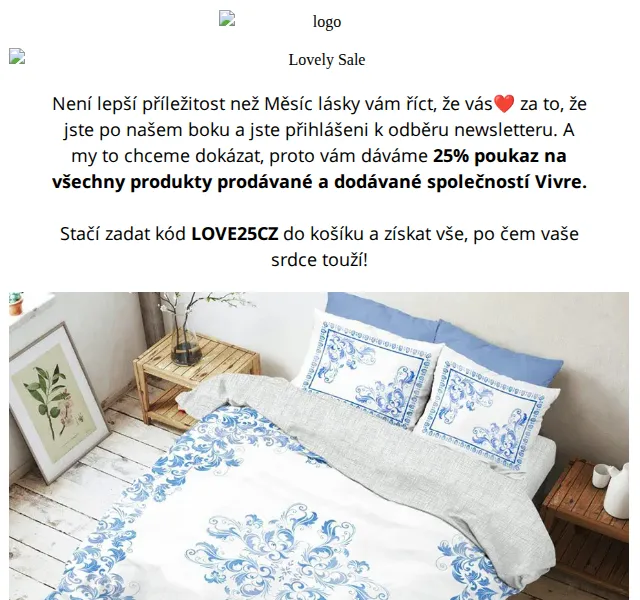 Vivre: 25% sleva na vše kódem LOVE25CZ – červen 2026 | Nuslet.cz
