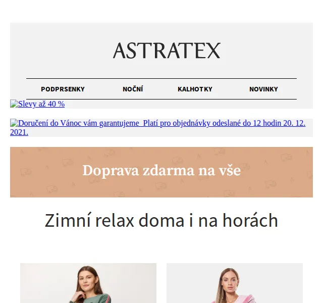 Astratex.cz: Slevy až 40 % a doprava ZDARMA – červen 2026 | Nuslet.cz