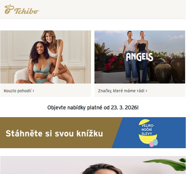 Tchibo: Relaxace a pohodlí – domácí oblečení a wellness – duben 2026 | Nuslet.cz