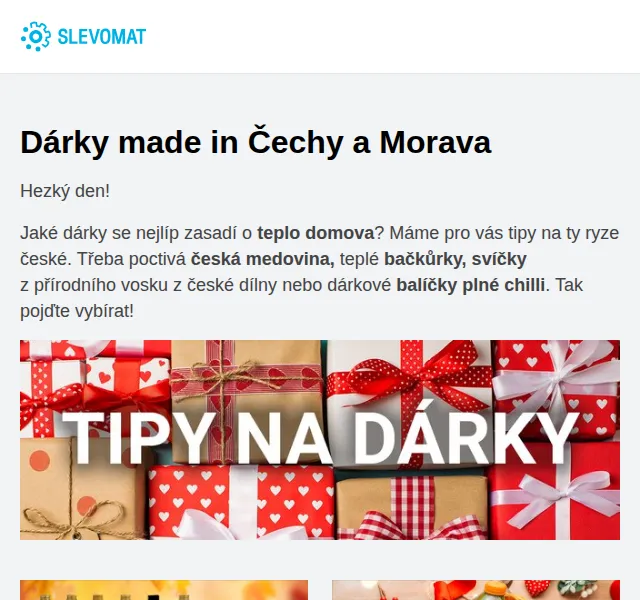 Slevomat: Dárky od českých výrobců – červen 2026 | Nuslet.cz