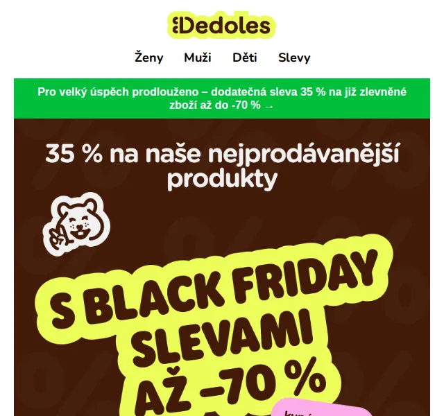 Dedoles.cz: Slevy až 70 % + 35 % navíc – červen 2026 | Nuslet.cz