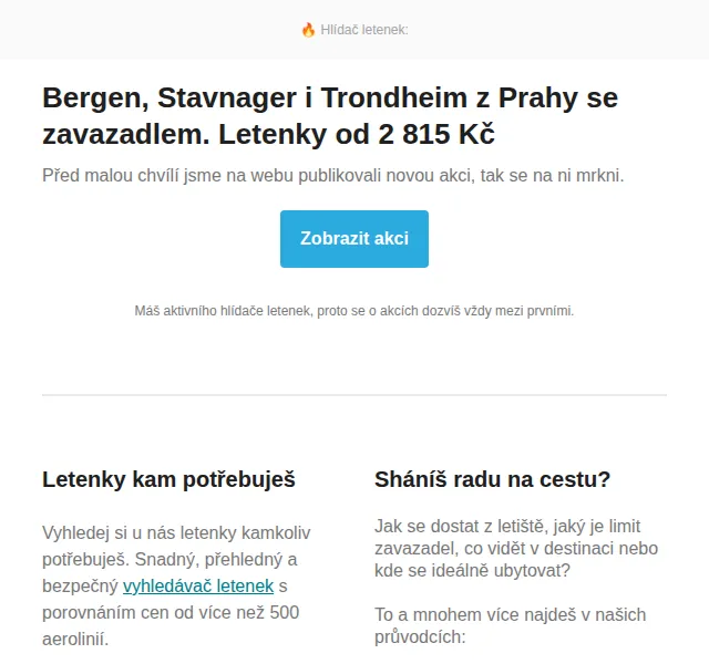 Cestujlevne.com: Bergen, Stavanger i Trondheim z Prahy – červen 2026 | Nuslet.cz