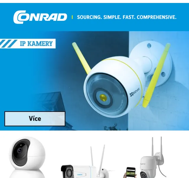 Conrad Electronic: Zabezpečení a kamery – červen 2026 | Nuslet.cz