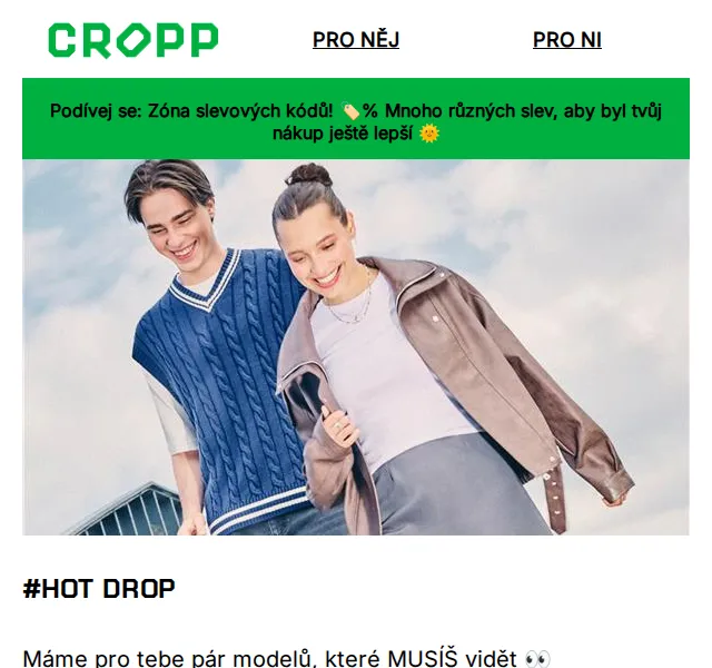Cropp: Nová kolekce triček a inspirace – červen 2026 | Nuslet.cz