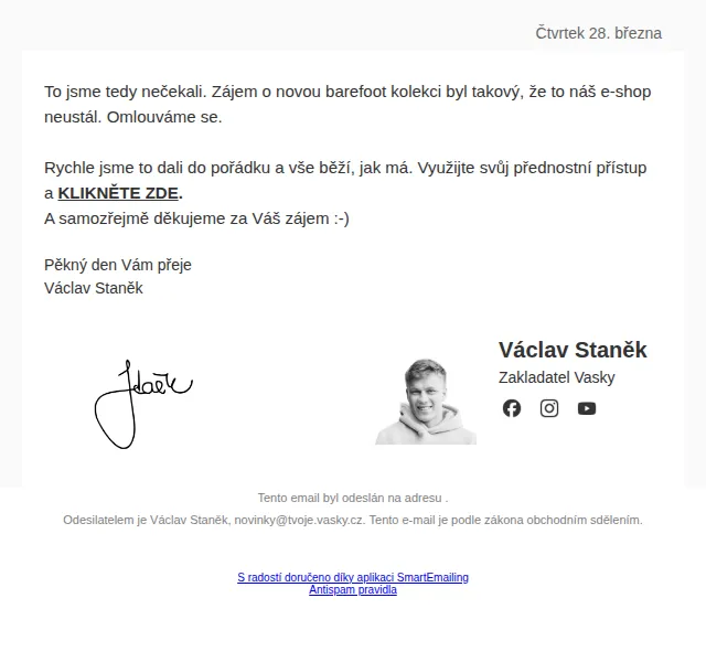 Vasky: Nová barefoot kolekce – přednostní přístup – březen 2024 | Nuslet.cz