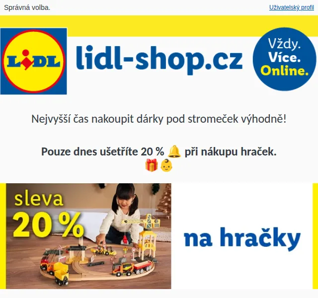 Lidl: Sleva 20 % na hračky Playtive – prosinec 2023 | Nuslet.cz