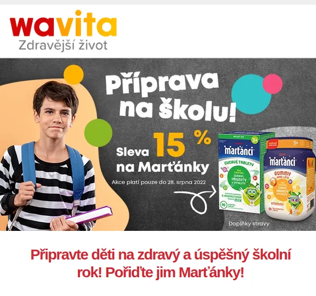 Wavita: Marťánci a Hedrin se slevou až 20 % – srpen 2022 | Nuslet.cz