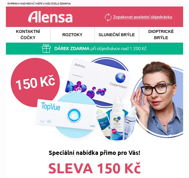 Alensa: SLEVA 150 Kč na celý nákup nad 1300 Kč – březen 2026 | Nuslet.cz