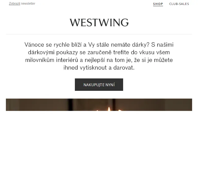Westwing: Dárkové poukazy a silvestrovské prostírání – červen 2026 | Nuslet.cz