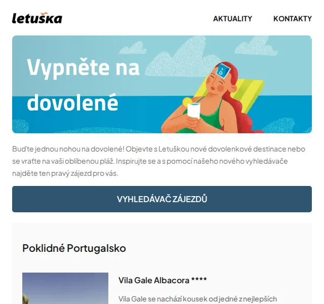 Letuška: Dovolená v Portugalsku, Sicílii a Albánii – červen 2026 | Nuslet.cz