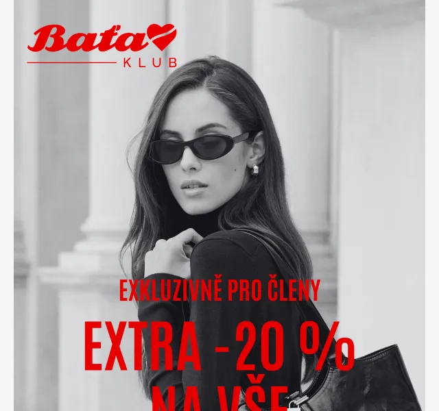 Baťa: extra -20 % na vše – červenec 2026 | Nuslet.cz