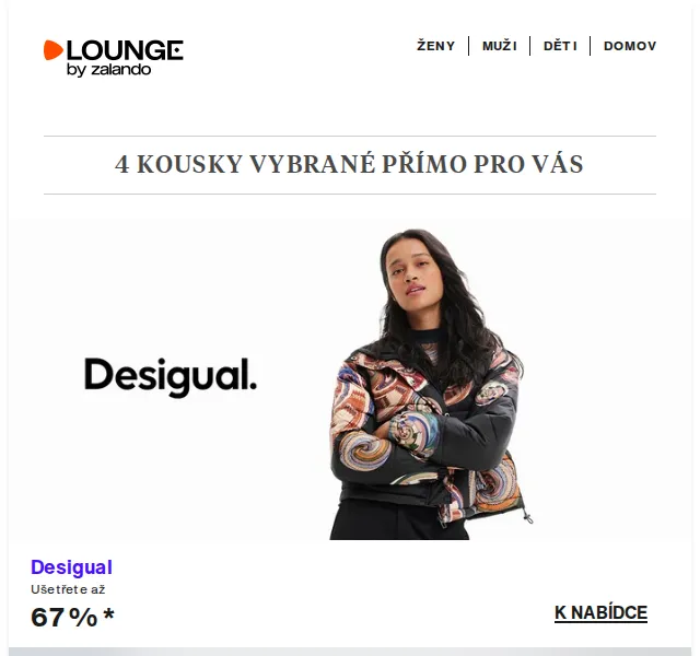 Lounge by Zalando: Desigual, ONLY až 67 % – červen 2026 | Nuslet.cz