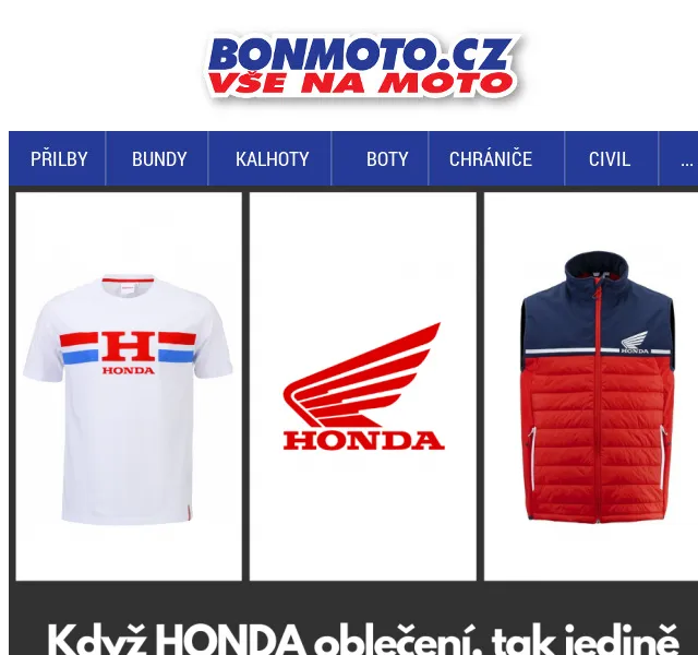 BONMOTO: Slevy na Hondy až 69 % – červen 2026 | Nuslet.cz