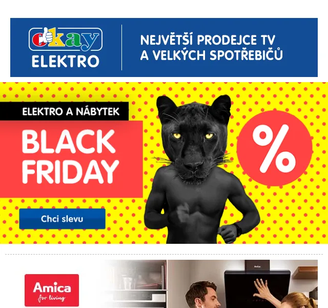 OKAY: 10% sleva na spotřebiče Amica – červen 2026 | Nuslet.cz
