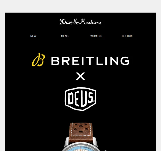 Deus Ex Machina Europe: Pouzdro Breitling + voucher 500 $ – červen 2026 | Nuslet.cz