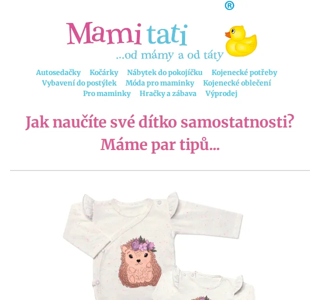 Mamitati.cz: Nová kolekce pro miminka a batolata – červen 2026 | Nuslet.cz