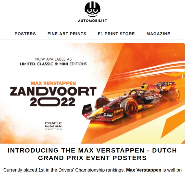 Automobilist: Max Verstappen Dutch GP Edice – červen 2026 | Nuslet.cz