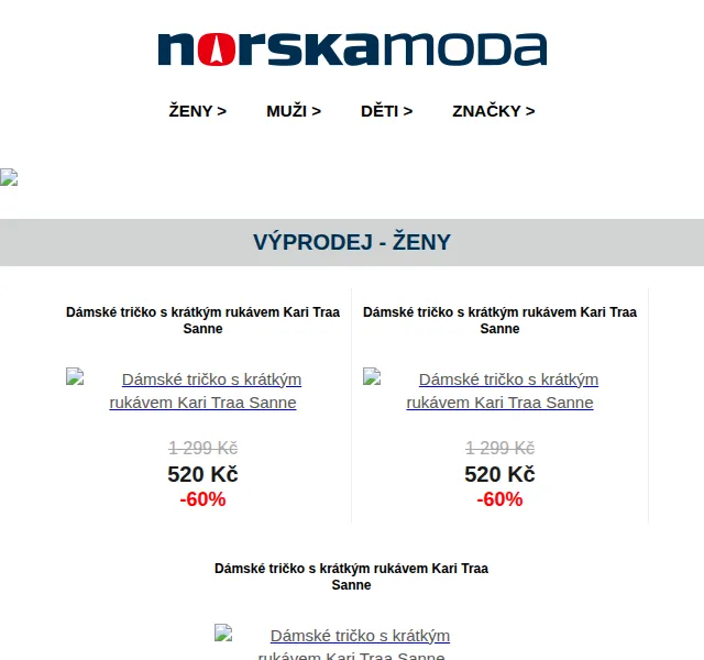 Norskamoda.cz: výprodej Kari Traa až -60 % – červen 2026 | Nuslet.cz