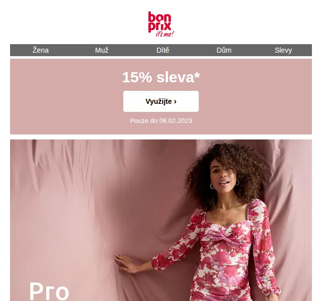 bonprix: 15% sleva na vše – červen 2026 | Nuslet.cz