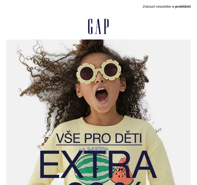 GAPstore.cz: -20 % na dětské oblečení – červen 2026 | Nuslet.cz