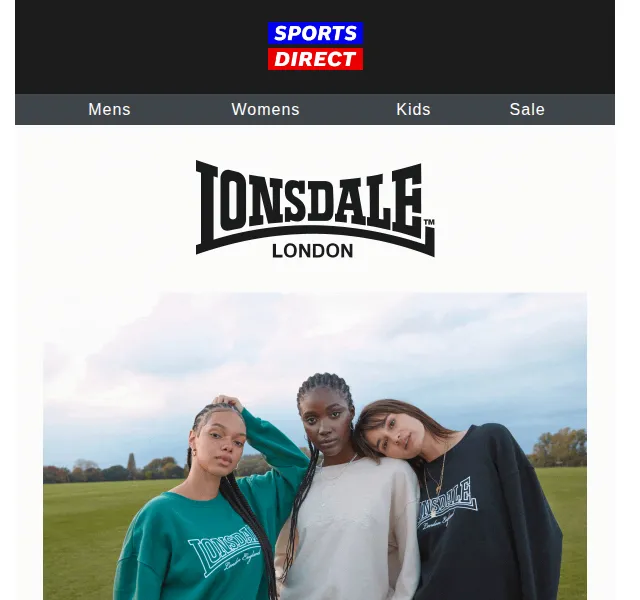 Sportsdirect.com: Lonsdale Essentials od 11,99 £ – červen 2026 | Nuslet.cz
