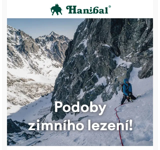 Hanibal: Zimní lezecké vybavení – červen 2026 | Nuslet.cz