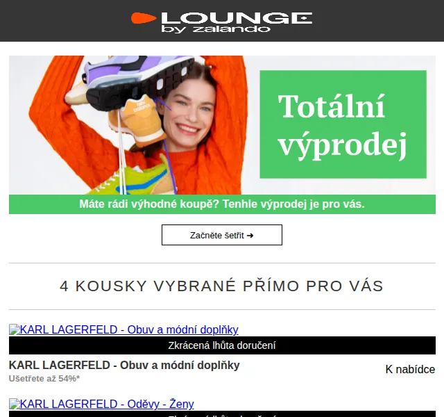 Lounge by Zalando: KARL LAGERFELD, GAP a Columbia – slevy až 75 % – červen 2026 | Nuslet.cz