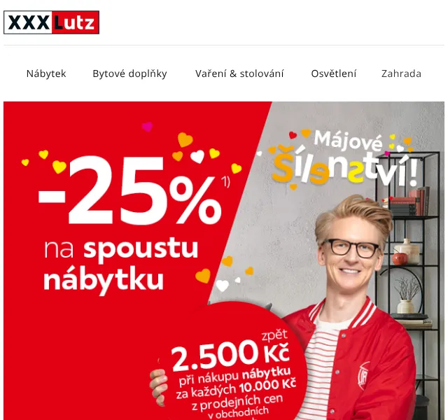 XXXLutz: sleva 25 % na nábytek – květen 2026 | Nuslet.cz