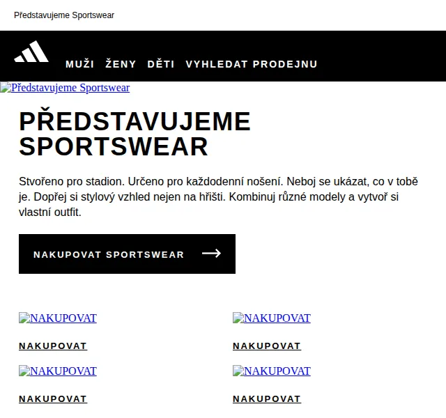 Adidas: Sportswear kolekce – červen 2026 | Nuslet.cz