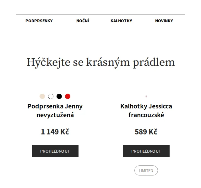 Astratex.cz: 20% sleva na spodní prádlo – červen 2026 | Nuslet.cz