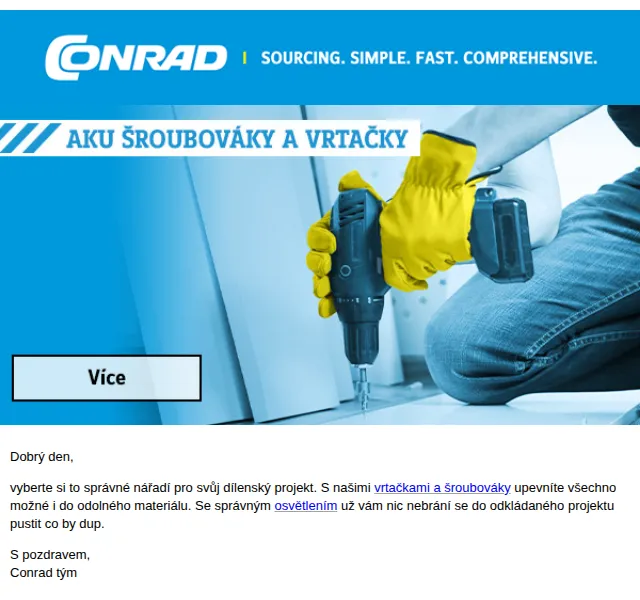 Conrad Electronic: akce na vrtačky Bosch a Makita – červen 2026 | Nuslet.cz
