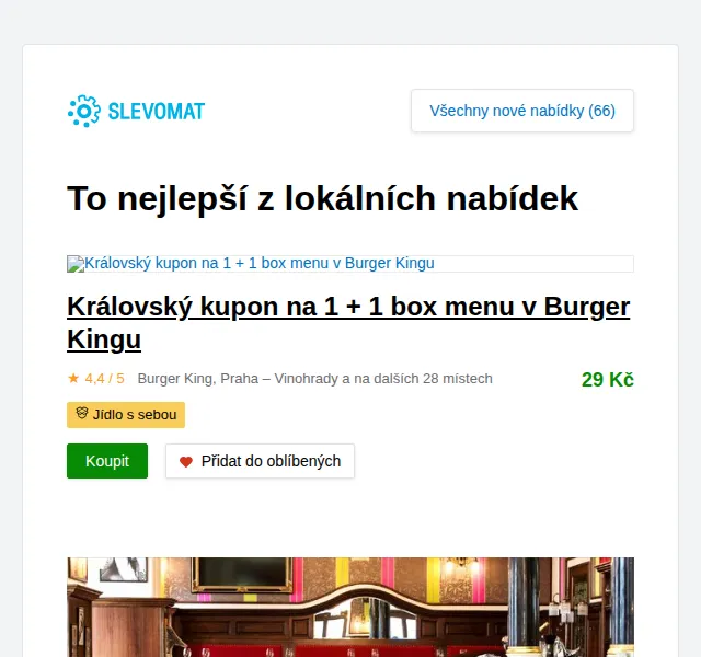 Slevomat: Vouchery na cokoli z menu bistra Amandine – červen 2026 | Nuslet.cz