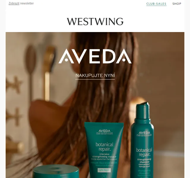 Westwing: AVEDA vlasová kosmetika – červen 2026 | Nuslet.cz