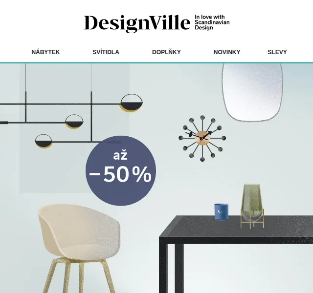 DesignVille: Winter Sale se slevou až 60 % – červen 2026 | Nuslet.cz