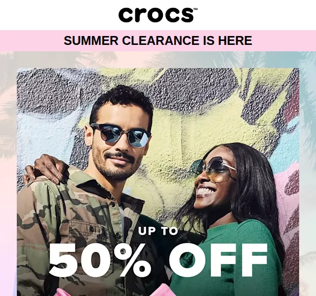 Crocs: Summer Clearance až 50% sleva – červenec 2026 | Nuslet.cz