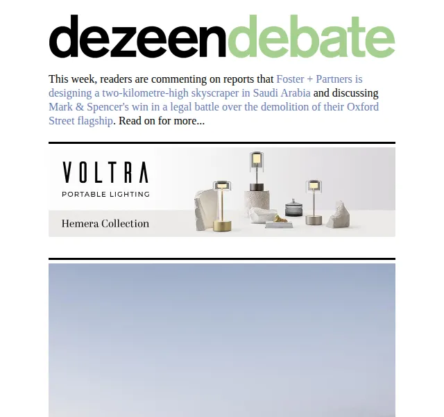 Dezeen Daily: Architektonické novinky a diskuze – červen 2026 | Nuslet.cz