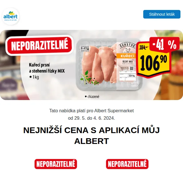 Albert: Máslo za 34,90 Kč, Lipánek 16,90 Kč – červen 2024 | Nuslet.cz