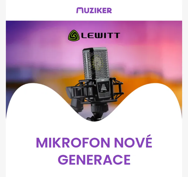 Muziker: Mikrofon Lewitt RAY s 15% slevou – červenec 2026 | Nuslet.cz