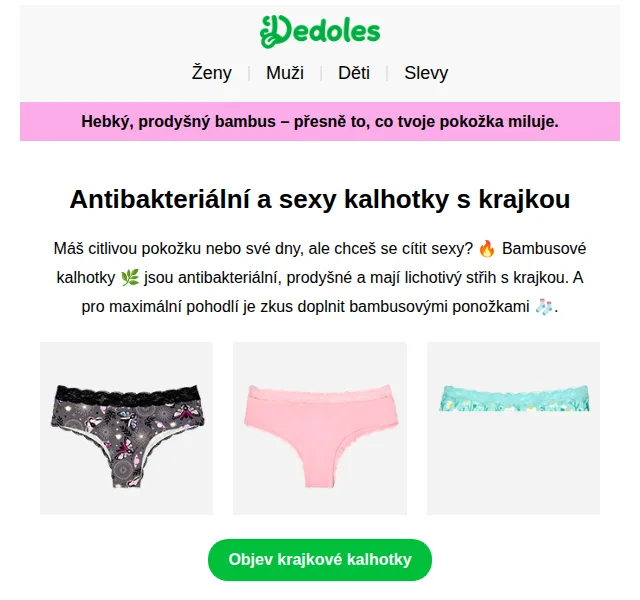 Dedoles: Bambusové ponožky až do -40 % – červen 2026 | Nuslet.cz