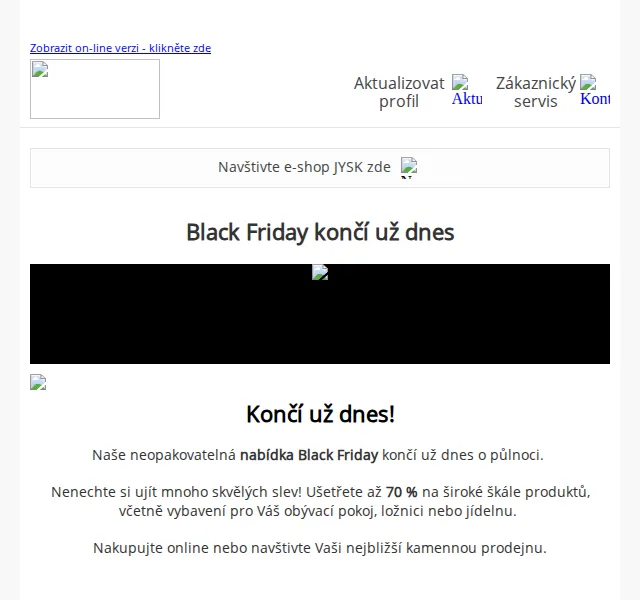 JYSK: Black Friday – slevy až 70 % – červen 2026 | Nuslet.cz