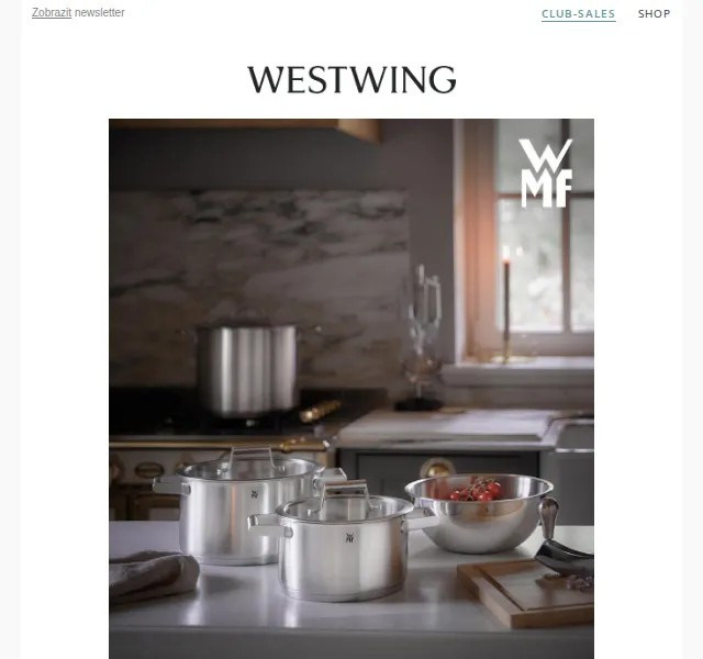 Westwing: WMF kuchynské doplňky se slevou – červen 2026 | Nuslet.cz